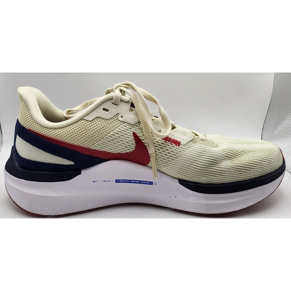 Nike Air Zoom Structure 25 Mens Running Shoes Coconut Milk Red DJ7883-001 Size 8